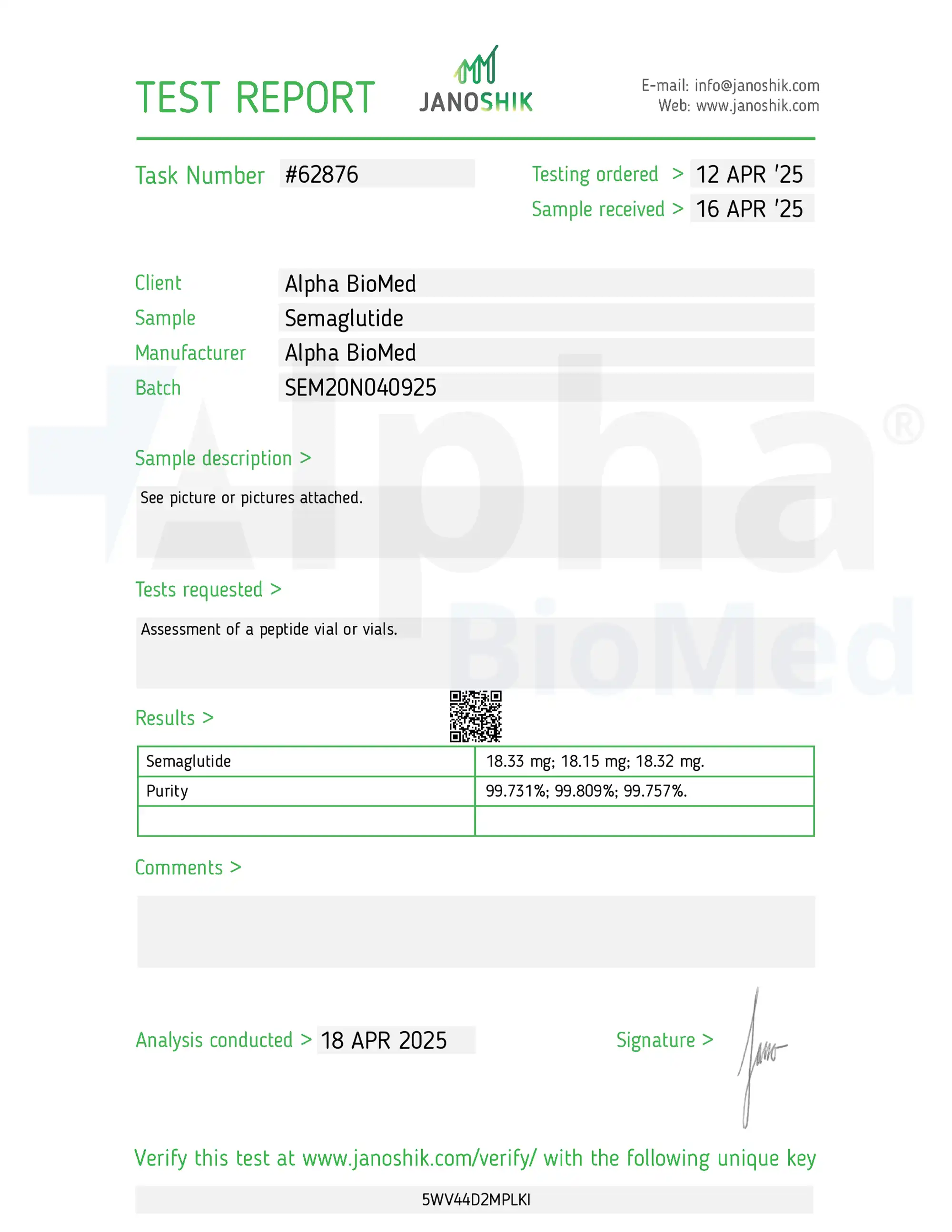 Semaglutide 20mg report