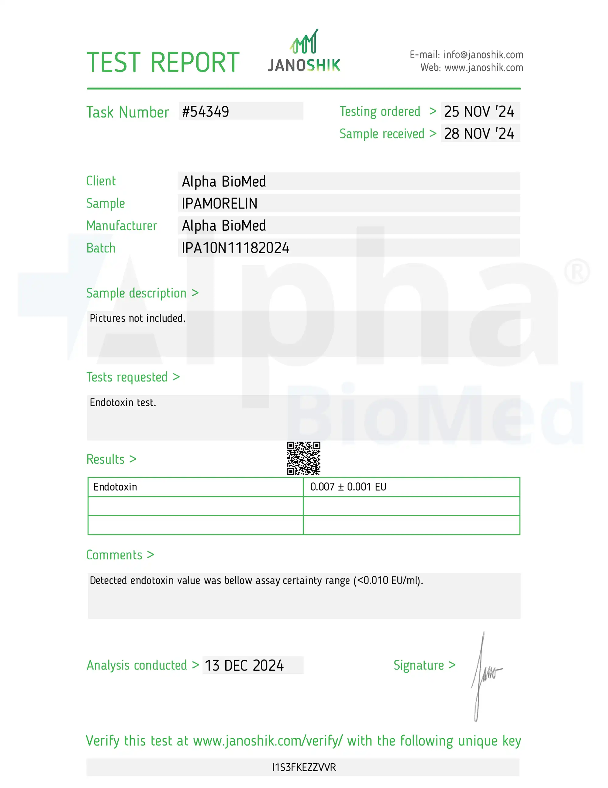 Ipamorelin 10mg report